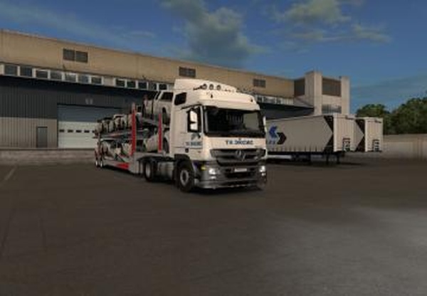 Скины ТК ЭКСИС для Actros MP3 и Renault Premiumv1.0 для Euro Truck Simulator 2 (v1.35.x)