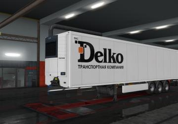Скин компании Delko для стандартного рефрижератораv1.0 для Euro Truck Simulator 2 (v1.34.x, 1.35.x)