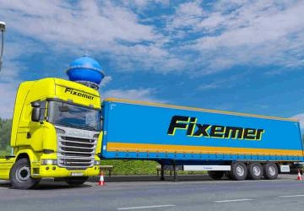 Комбо скин «Fixemer» для Scania и прицепа Kronev1.0 для Euro Truck Simulator 2 (v1.32.x, - 1.35.x)