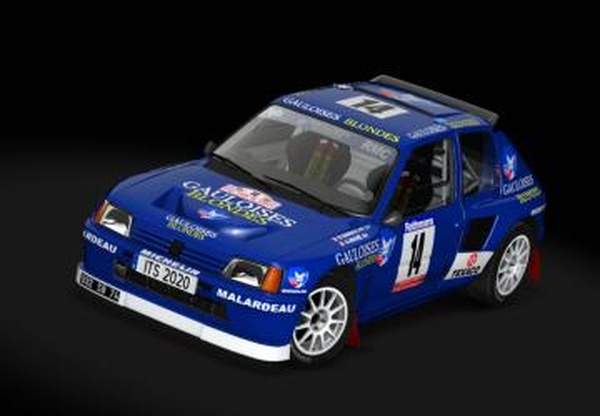 Peugeot 205 T16 Evo1версия - для Assetto Corsa