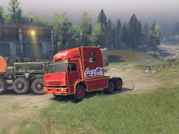 Камаз 54112 Riat Новогоднийверсия 1.0 для SpinTires (v2014)