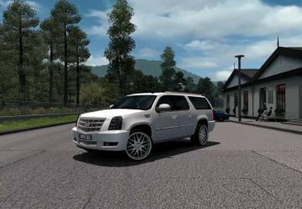 Cadillac Escalade ESV Platinium 2012версия 1.0 для Euro Truck Simulator 2 (v1.35.x)