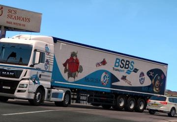 Комбо скин «BSBS Transport» для MAN TGX Euro 6 и прицеповv1.0 для Euro Truck Simulator 2 (v1.35.x)