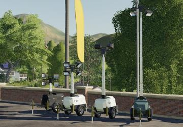 Flood Light Trailerверсия 1.1.0.0 для Farming Simulator 2019 (v1.5.x)