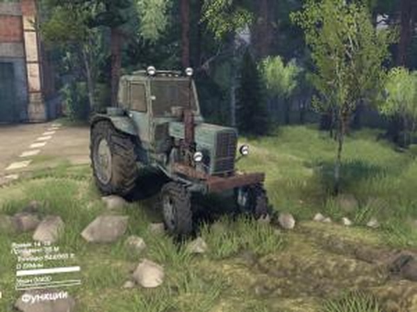 МТЗ-82 «Беларус» образца 1985 годаверсия beta для SpinTires (v2014)