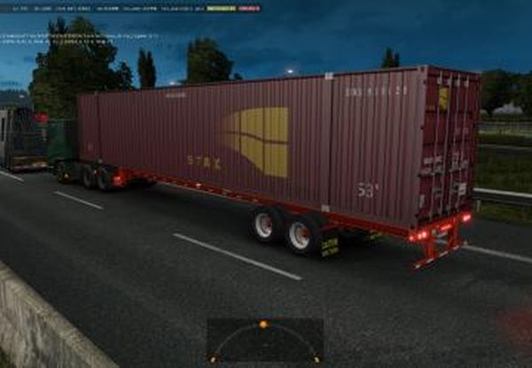 53’ футовые контейнеры в трафикверсия 1.0 для Euro Truck Simulator 2 (v1.35.x)