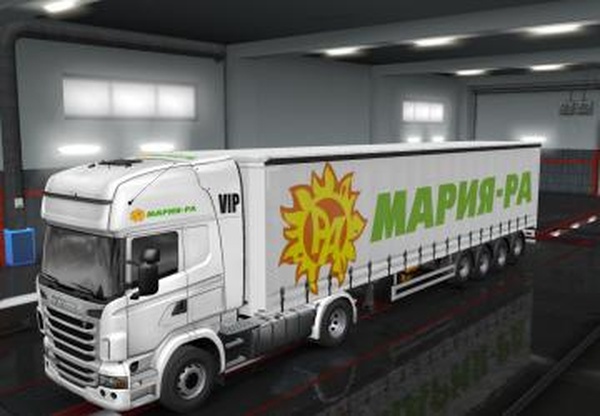Скин  «мария-ра»версия 1.0 для Euro Truck Simulator 2 (v1.35.x)
