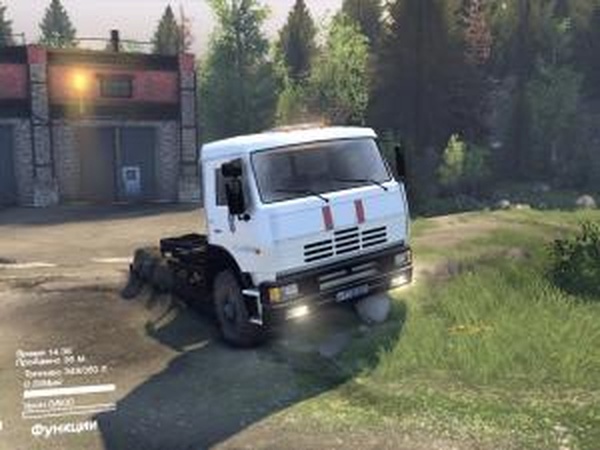 Текстура стандартного Камаз-6520 «МЧС России»v1.0 для SpinTires