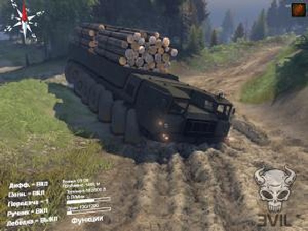 МАЗ-7410 16x16версия 1.0 для SpinTires (v2014)