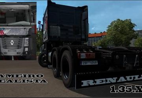 Animated Mudguards для Renault Magnumверсия 1.0 для Euro Truck Simulator 2 (v1.35.x)