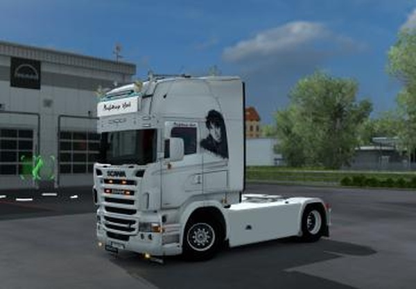 Скин Виктор Цой для Scania R&S by RJLверсия 1.0 для Euro Truck Simulator 2 (v1.35.x)