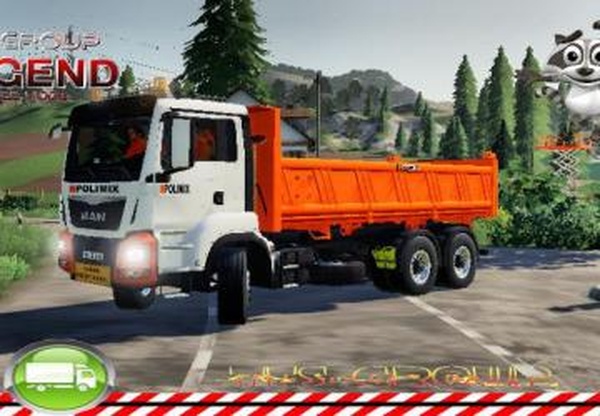 Man TGS 5x4 Benne Polimixверсия 1.5 для Farming Simulator 2019 (v1.5.1.0)