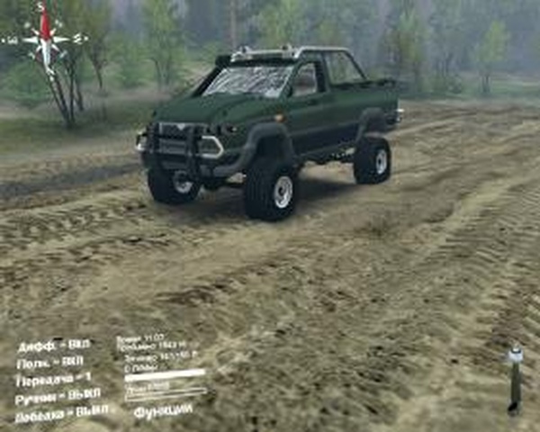 УАЗ Патриот пикапверсия 1.0 для SpinTires (v2014)