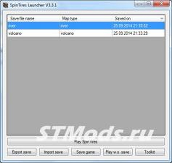 Управление сохранениями SpinTires 3.3.1для SpinTires