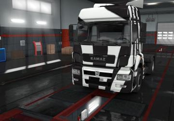 Скин камуфляж зебра для Kамаз 5490 Neoверсия 1.0 для Euro Truck Simulator 2 (v1.35.x)