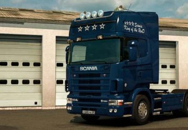 Скин King of the Road для Scania R4 by RJLv1.0 для Euro Truck Simulator 2 (v1.35.x)