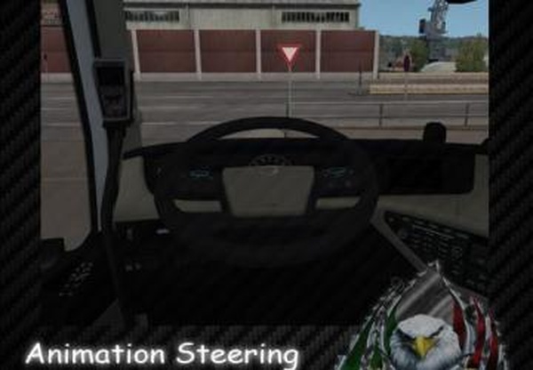 Animation Steering Wheels Volvo Eugeneверсия 1.0 для Euro Truck Simulator 2 (v1.35.x)