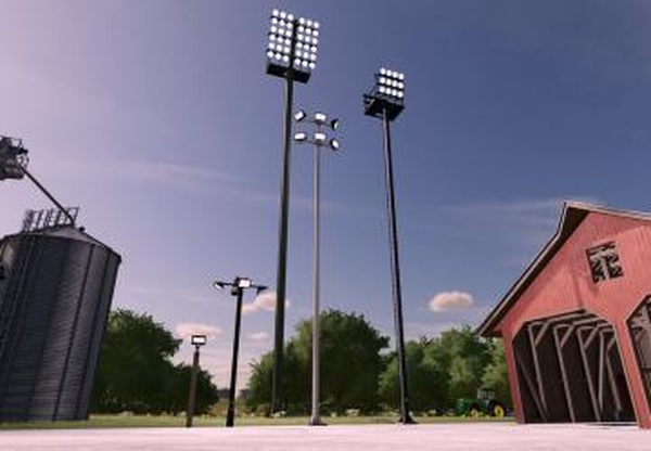 Placeable Floodlight Polesверсия 1.0.0.0 для Farming Simulator 2022