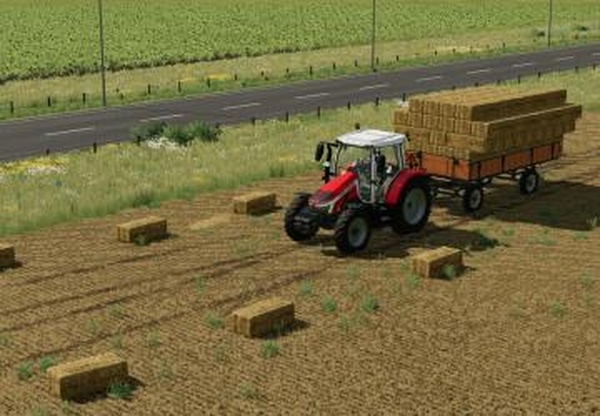 Lizard Small SquareBale Autoloadtrailerверсия 1.0.0.0 для Farming Simulator 2022