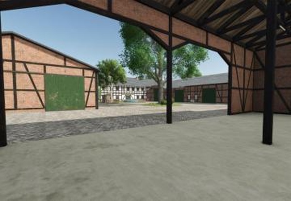 Three half -timbered houses packageверсия 1.0.0.0 для Farming Simulator 2025