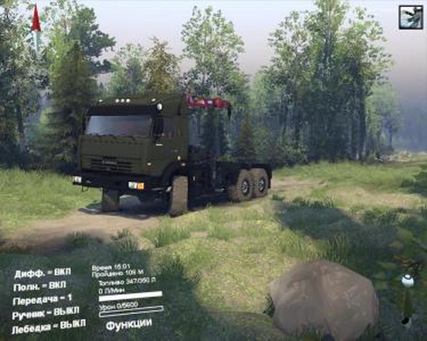 Камаз 44108-91910-10версия тест 1 для SpinTires (v2014)