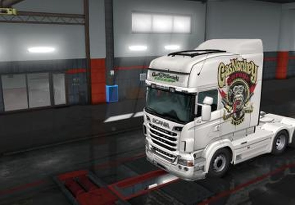 Скин Gas-Monkey для Scania R&S от RJLверсия 1.0 для Euro Truck Simulator 2 (v1.35.x, - 1.43.x)