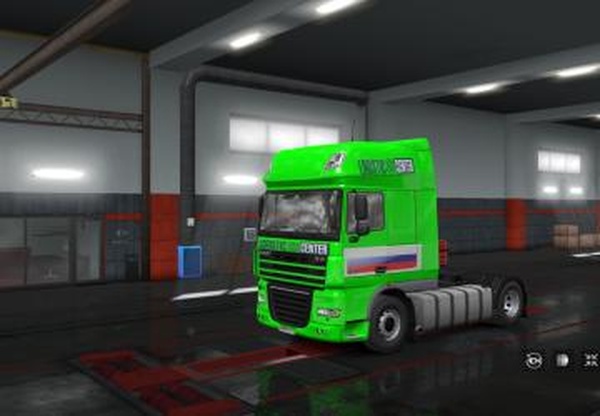 Скин «Logistic_centr» для  DAF XF 105версия 1.0 для Euro Truck Simulator 2 (v1.35.x)