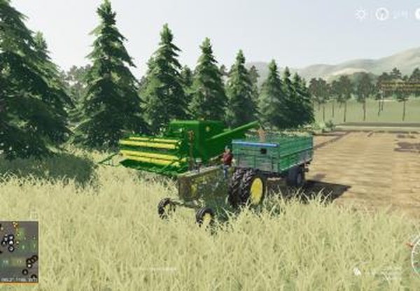 John Deere Bizon 55 combineверсия 1.0 для Farming Simulator 2019 (v1.5.1.0)
