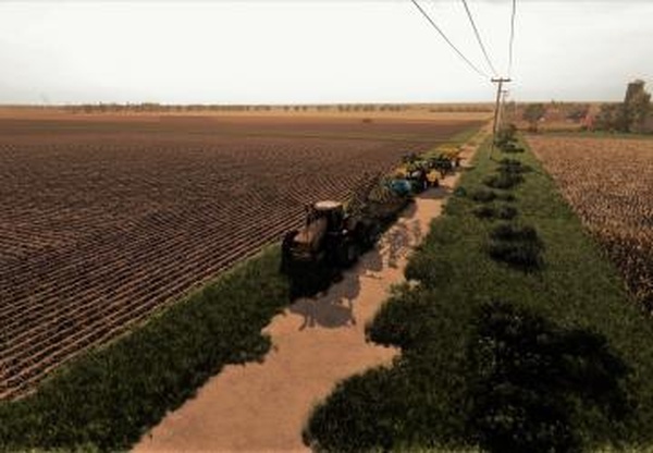 Карта «The Delta With Rice Working»версия 1.0 для Farming Simulator 2019 (v1.5.1.0)
