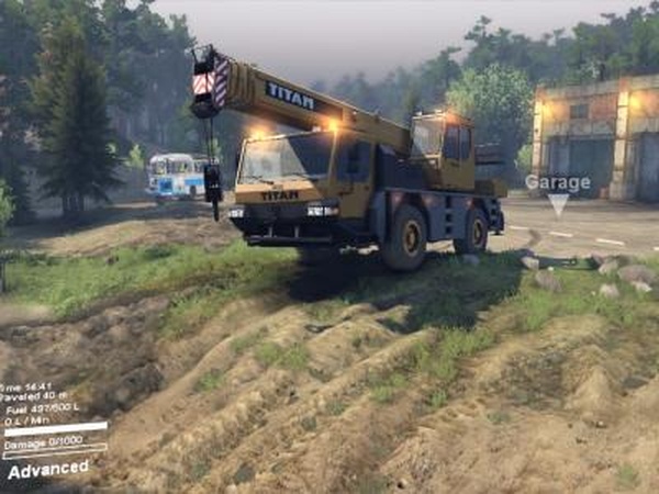 Man Titan Crane ltm 1160версия 2.0 для SpinTires (v2014)
