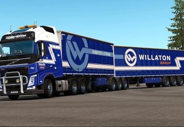 Скин «Willaton Transport» для Volvo FH 2012 и своего прицепаv1.0 для Euro Truck Simulator 2 (v1.32.x, - 1.35.x)