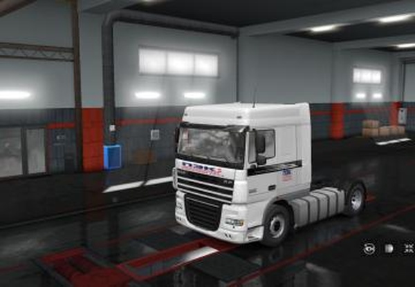 Скин «ПЭК» для  Mercedes Actros MP3  и стандартных прицеповv2.0 для Euro Truck Simulator 2 (v1.34.x, 1.35.x)