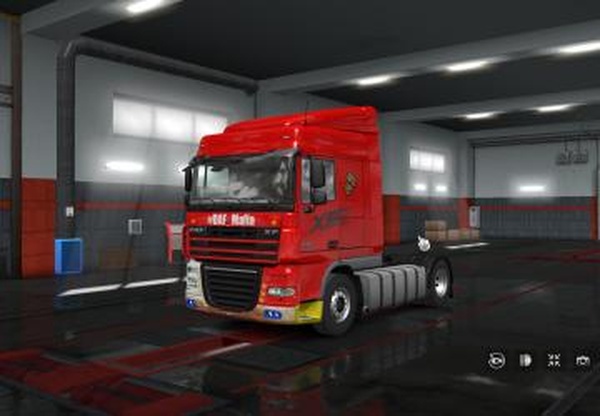 Скин «Russian style 2» на DAF XF 105версия 1.0 для Euro Truck Simulator 2 (v1.34.x, 1.35.x)