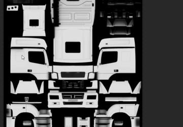 Шаблон для Камаз 5490 neoверсия 1.0 для Euro Truck Simulator 2 (v1.34.x, 1.35.x)