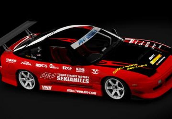Nissan 180SX DEC Sekiahills（上德晋也）версия 1 для Assetto Corsa