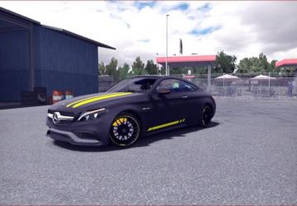 Mercedes-Benz C63s AMGверсия 1.1 для Euro Truck Simulator 2 (v1.35.x, 1.36.x)
