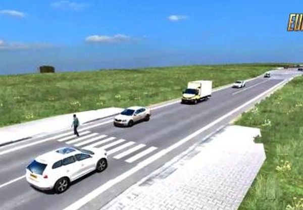 Crossing Walkersверсия 1.2 для Euro Truck Simulator 2 (v1.35.x)