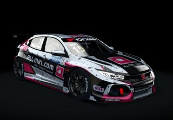 Honda Civic Type R FK7 TCRверсия 1 для Assetto Corsa