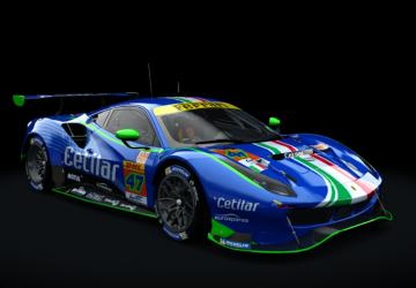Ferrari 488 GTE Evo 2018 Michelottoверсия 0.9.6 для Assetto Corsa