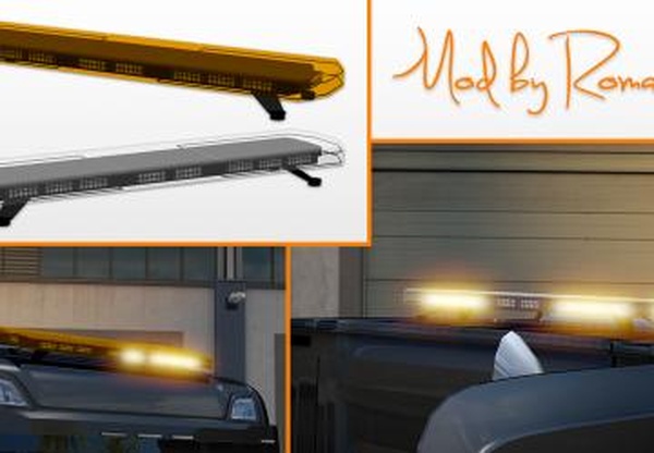 LED Stroboscopic Beaconsверсия 1.1 для Euro Truck Simulator 2 (v1.35.x)