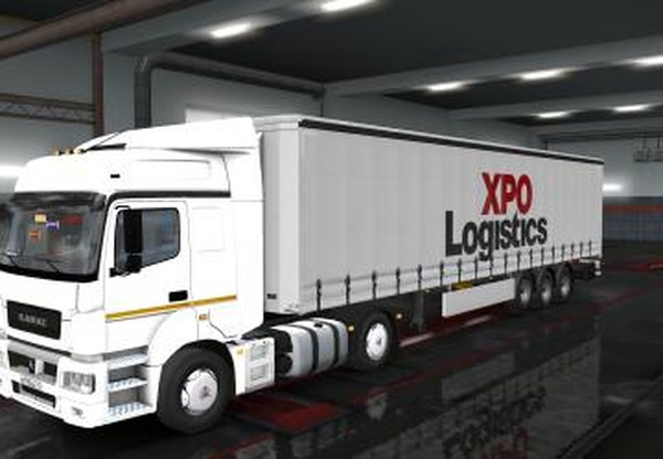 Скин «XPO Logistics» для прицепов от SCSv1.0 для Euro Truck Simulator 2 (v1.35.x, - 1.41.x)