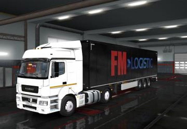 Скин «FM Logistic» для прицепов от SCSверсия 1.0 для Euro Truck Simulator 2 (v1.35.x, - 1.43.x)