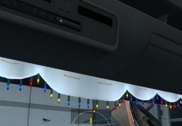 Штора «с именем Антон»версия 1.0 для Euro Truck Simulator 2 (v1.21.x, - 1.35.x)