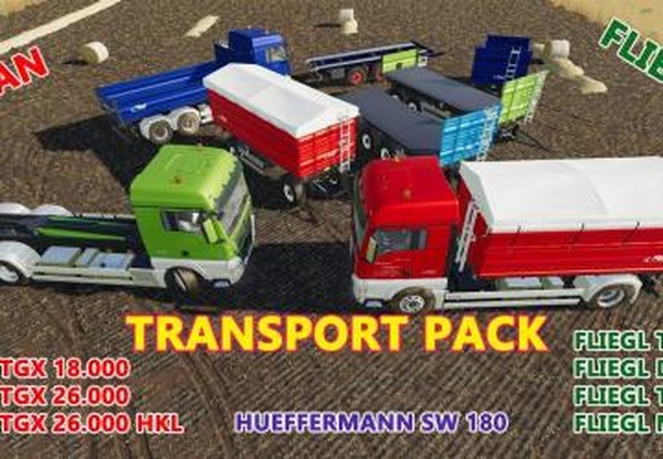 Transport Packверсия 1.0.0.2 для Farming Simulator 2019 (v1.5.x)