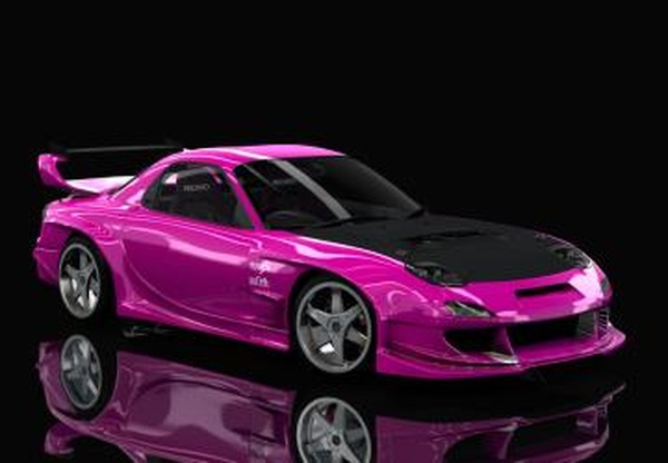 Mazda RX-7 FD3S AbFlug GT-C «Pink Spider»v1 для Assetto Corsa