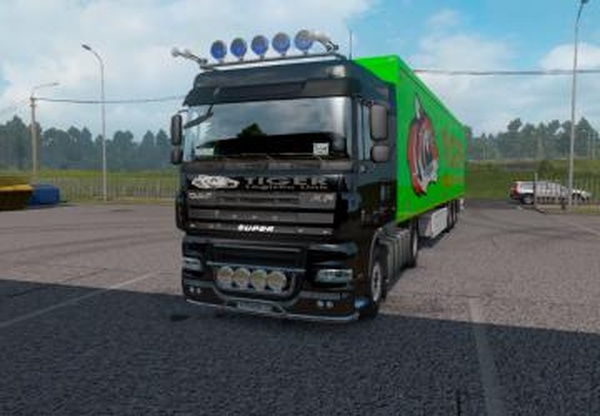 Мод Скин «Tiger Logistic» для  DAF XF 105v0.1 для Euro Truck Simulator 2 (v1.35.x)