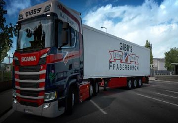 Скинпак Gibb’s Of Fraserburghверсия 1.0 для Euro Truck Simulator 2 (v1.35.x)