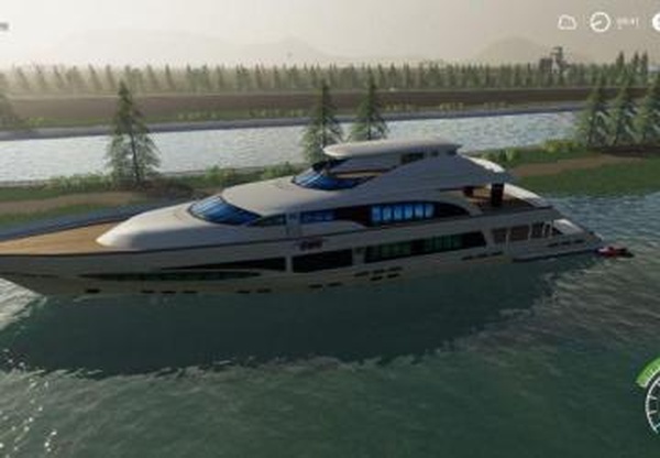 Big Yacht Boatверсия 1.5 для Farming Simulator 2019