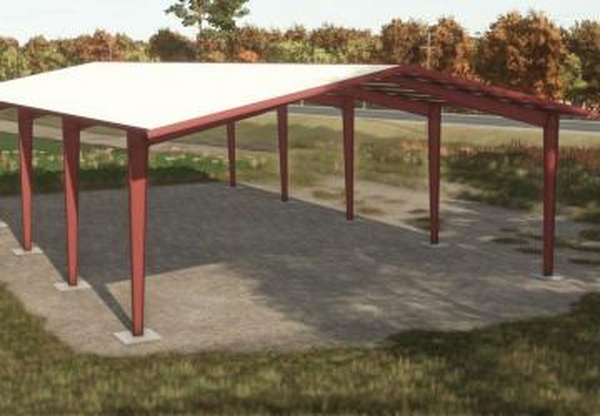 105x50 Metal Frame Hay Shed - Autoload Versionv1.0.0.0 для Farming Simulator 2025