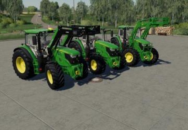 John Deere 6R MWверсия 1.0.0.0 для Farming Simulator 2019